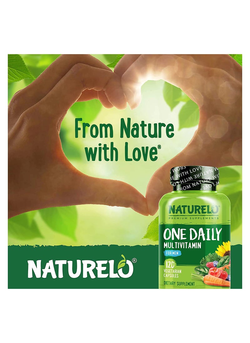 One Daily Multivitamin For Men 120 Vegetarian Capsules Formulated to support Energy, Immune Health &Muscle Function - Dietary Supplement