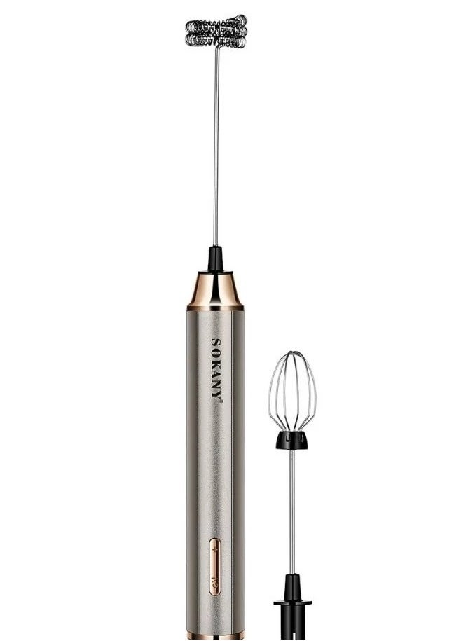 sokany 2 IN 1 USB Rechargeable Milk Frother & Egg Beater(sk-02018)  - Image 2