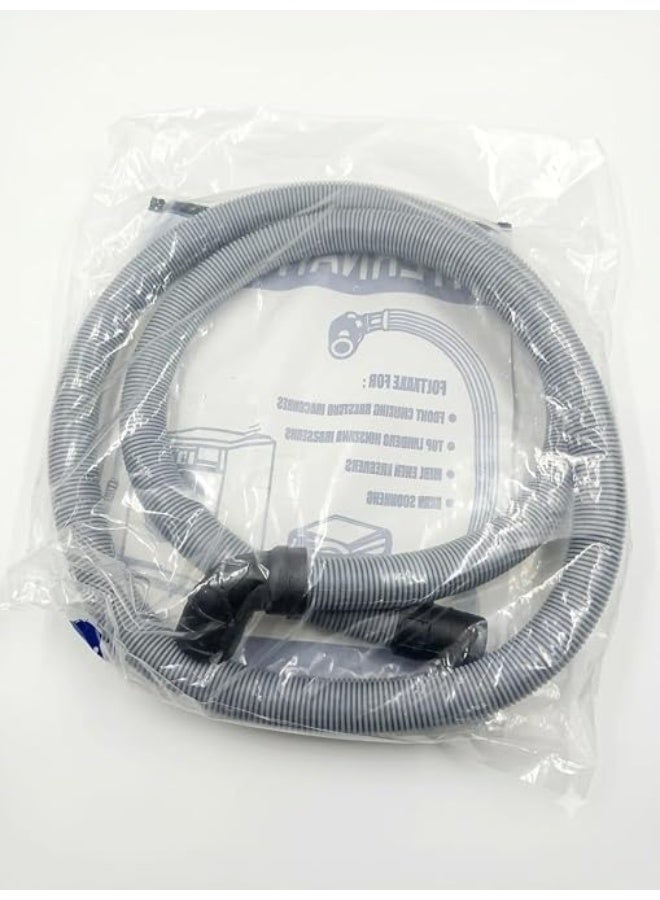 Imported washing machine drain hose compatible with Toshiba 8kg top-load washing machines, as well as various automatic and top-load washing machines and dishwashers. - Image 2