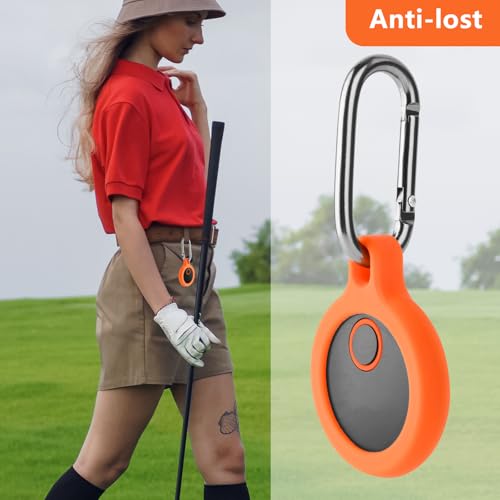 Xxerciz غطاء واقي Xxerciz لجهاز Bushnell Wingman Golf GPS مكبر الصوت مع غطاء زر التحكم وحامل مع كارابينر، غطاء واقي بديل خفيف الوزن من السيليكون - Image 3