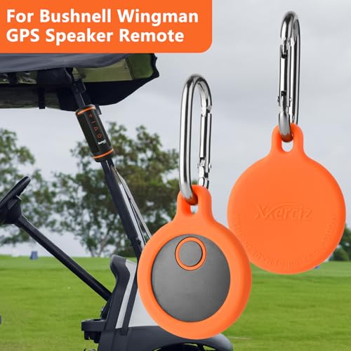 Xxerciz غطاء واقي Xxerciz لجهاز Bushnell Wingman Golf GPS مكبر الصوت مع غطاء زر التحكم وحامل مع كارابينر، غطاء واقي بديل خفيف الوزن من السيليكون - Image 2
