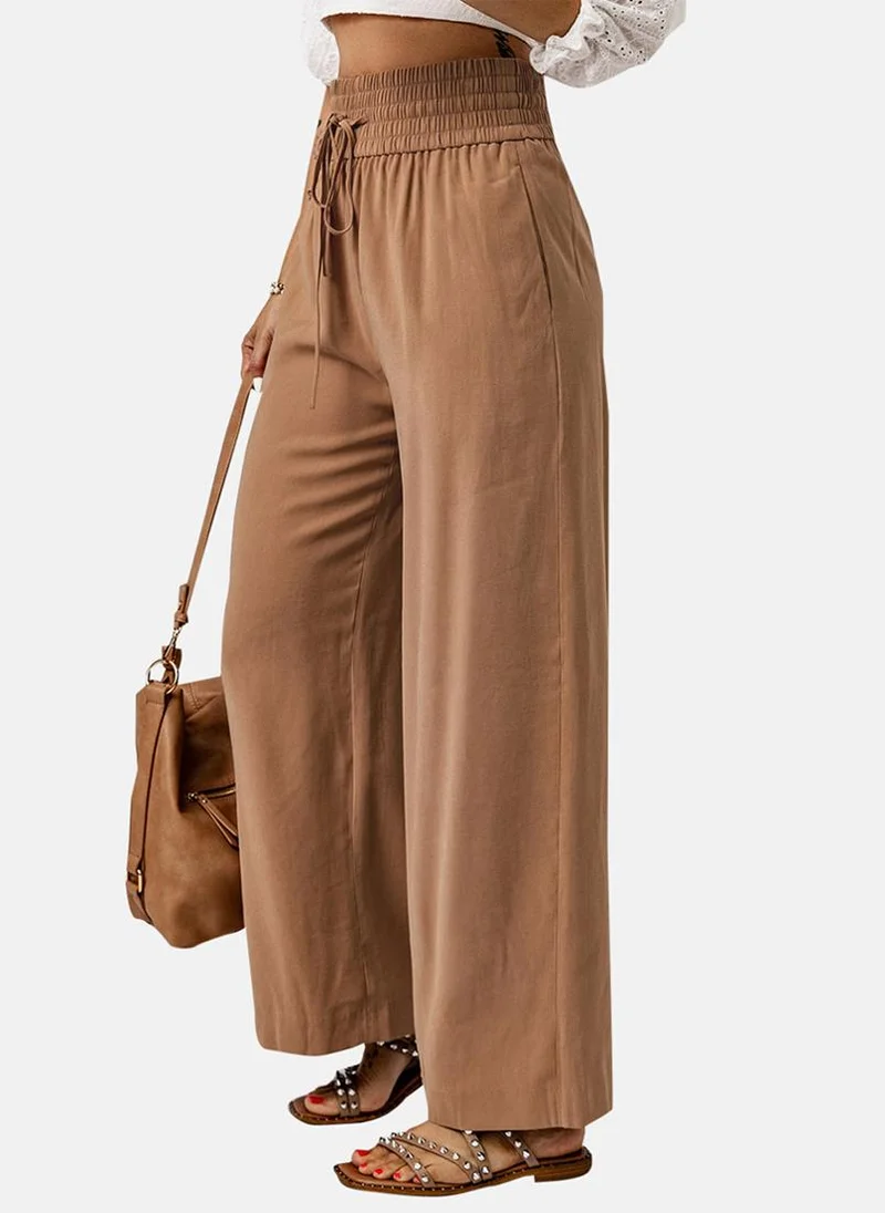 يونيكي Brown Sold Casual Trousers