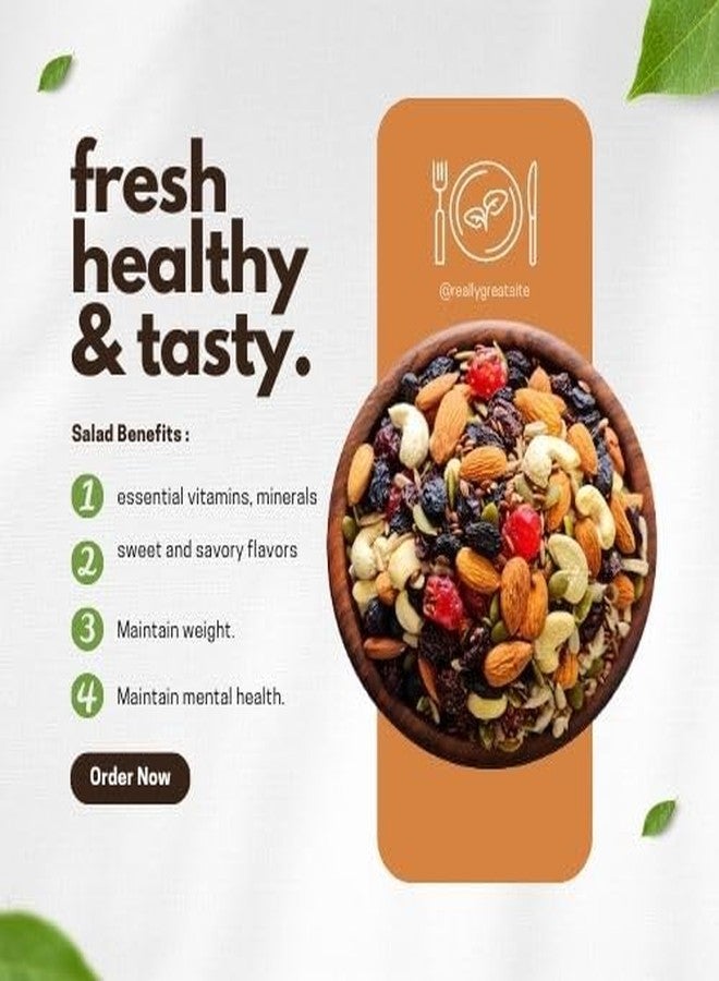 EVRR Superfood Trail Mix 1Kg | 9-in-1 Roasted Almonds, Sunflower, Watermalon, Pumpkin, Flax Seeds & Dried Cranberries, Blueberries | High Protein, Gluten-Free, Vegan Snack | Healthy Energy Mix - Image 3