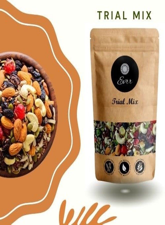 EVRR Superfood Trail Mix 1Kg | 9-in-1 Roasted Almonds, Sunflower, Watermalon, Pumpkin, Flax Seeds & Dried Cranberries, Blueberries | High Protein, Gluten-Free, Vegan Snack | Healthy Energy Mix - Image 2