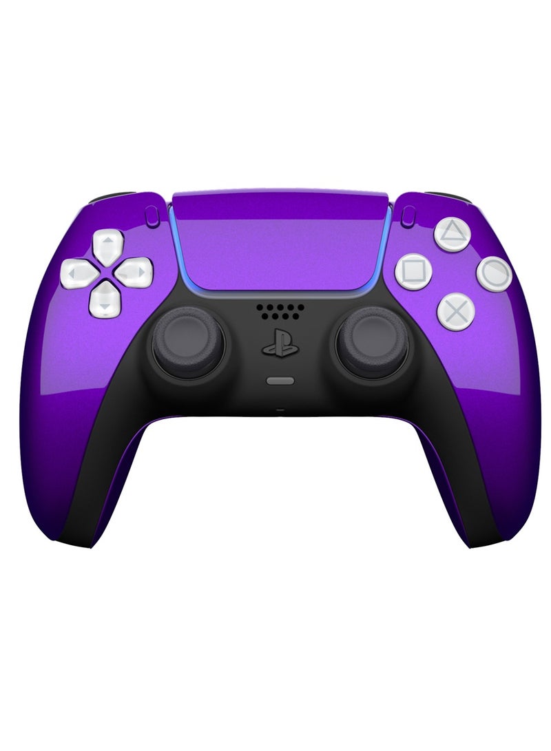 CRAFT by MERLIN PAINTED PLAY STATION 5 DUAL SENSE WIRELESS CONTROLLER NEON PURPLE - Image 1