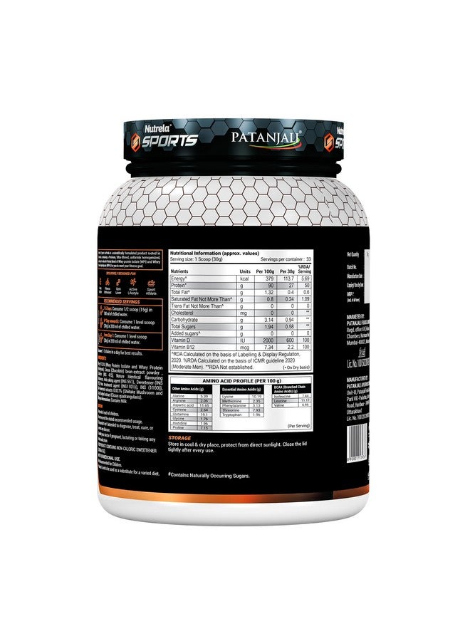 NUTRELA Combo Sports Isoveda Chocolate 1 Kg & Creatine Monohydrate 100 G.,Powder,2 Count,33 Servings - Image 4