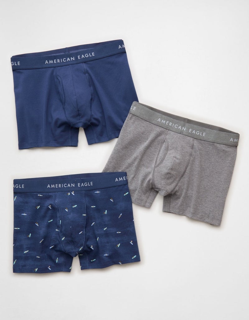 American Eagle AEO Men's 4.5" Classic Boxer Brief 3-Pack - Image 1
