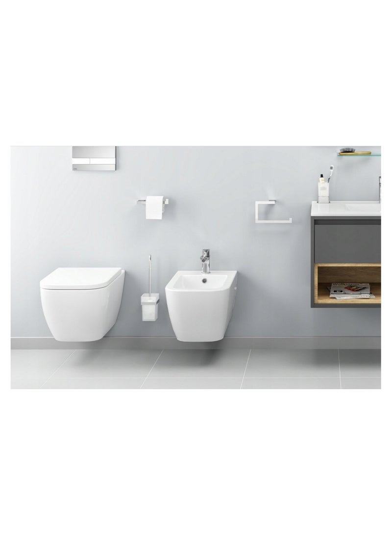 HESANIT Bathroom Premium Toilet Brush Holder Chrome - A400-9 - Image 3