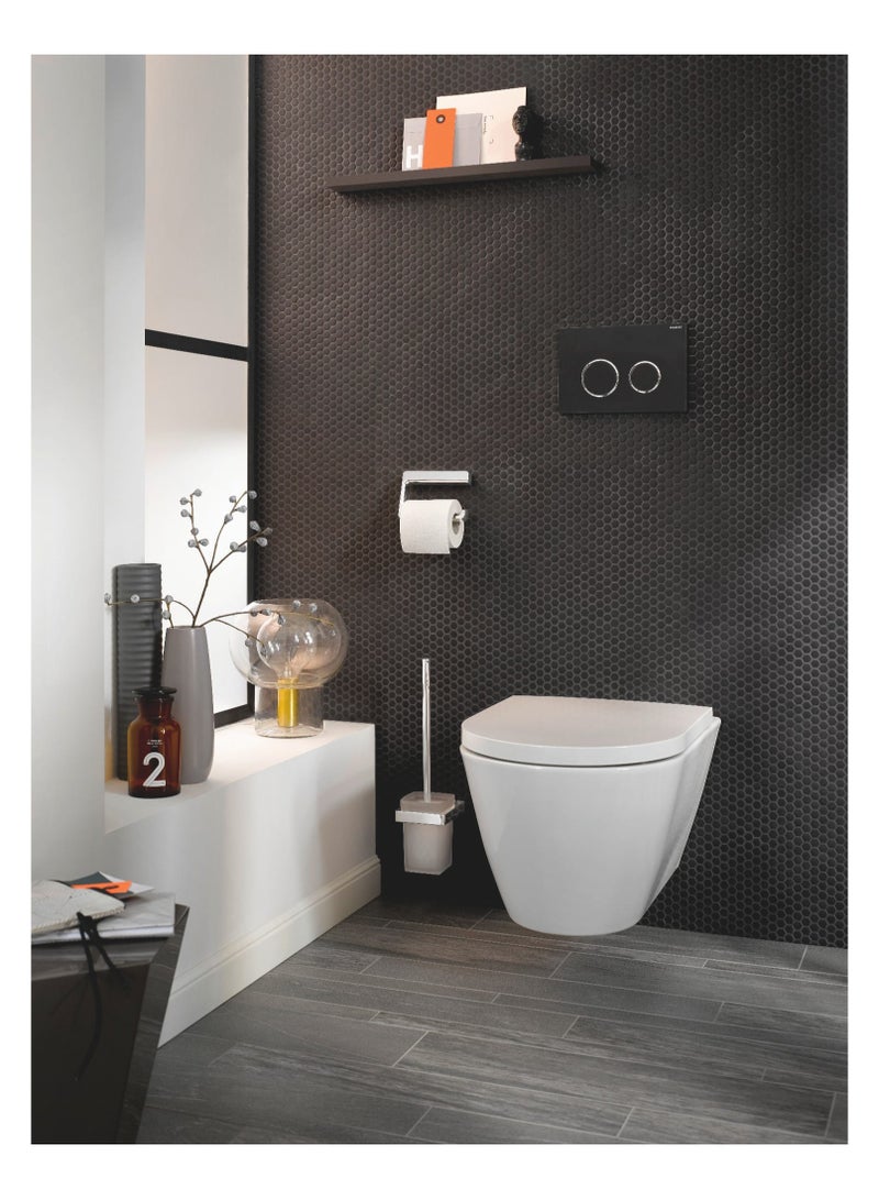 HESANIT Bathroom Premium Toilet Brush Holder Chrome - A400-9 - Image 4