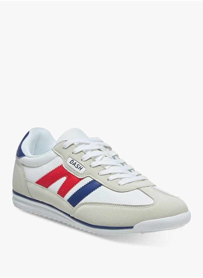 داش Men's Logo Detail Sports Shoes with Lace-Up Closure