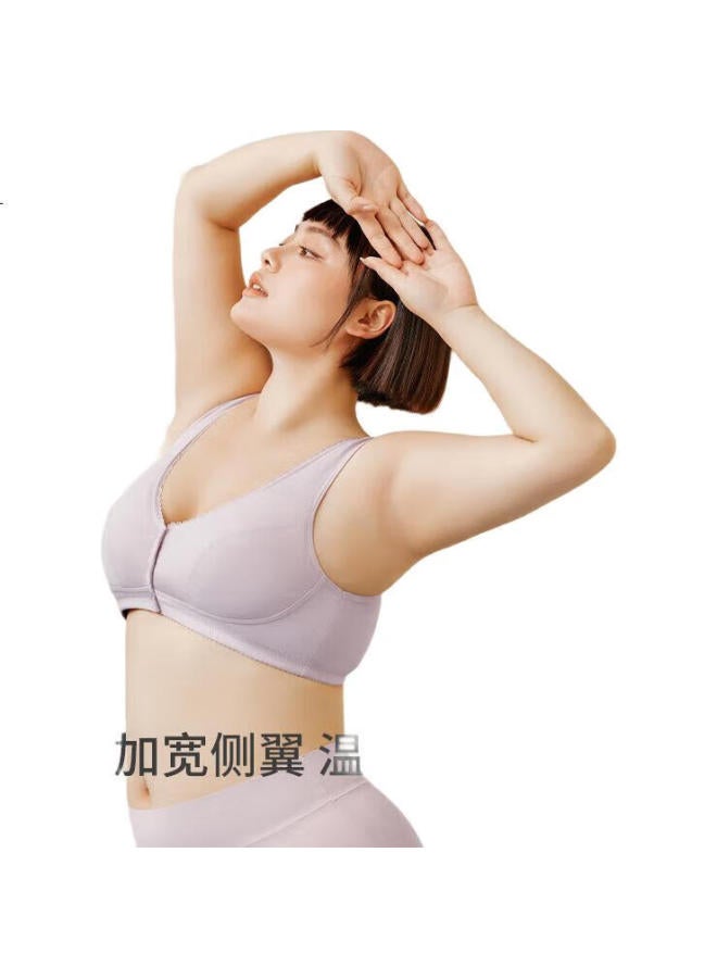 THREEGUN Sanqiang [Woven Seamless Wireless] Women'S Full Coverage Bra, Front Closure, Minimizes Large U-Shaped Back Design - Image 3