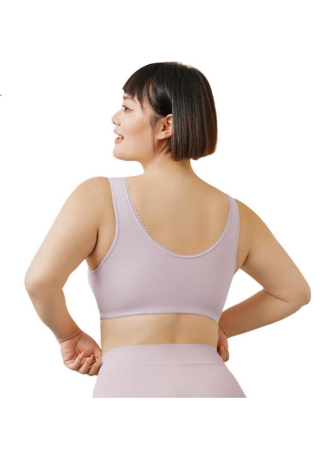 THREEGUN Sanqiang [Woven Seamless Wireless] Women'S Full Coverage Bra, Front Closure, Minimizes Large U-Shaped Back Design - Image 2