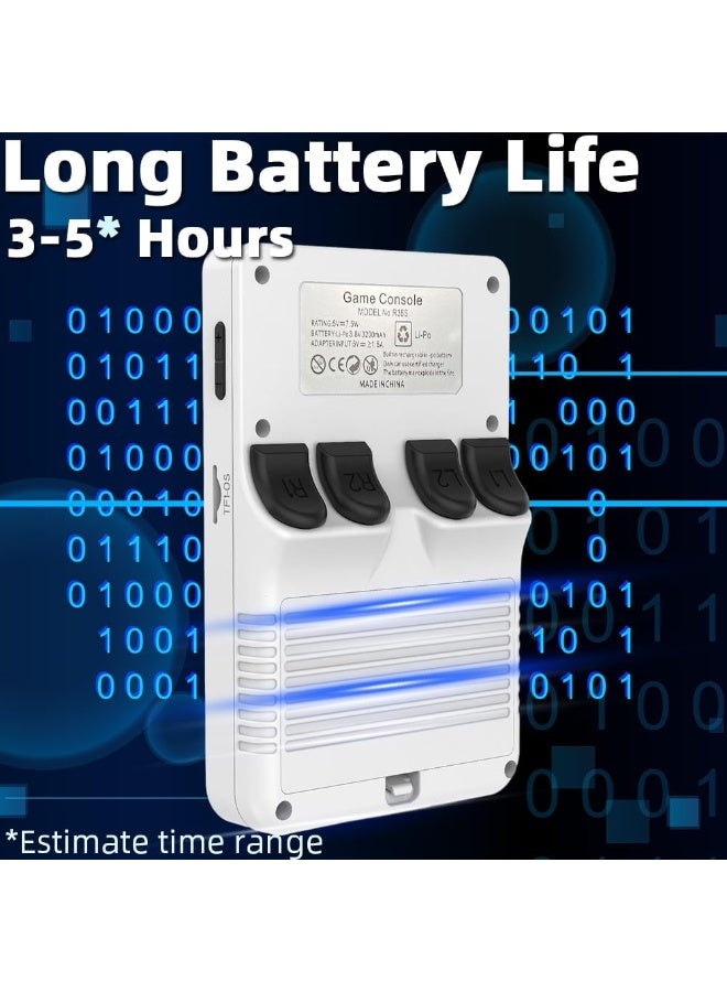 Retro Handheld Game Console R36S with 3.5-inch Screen Classic Entertainment, 64GB Portable Handheld Game Console, USB Charging, Rechargeable Battery, Instant Play - Image 2