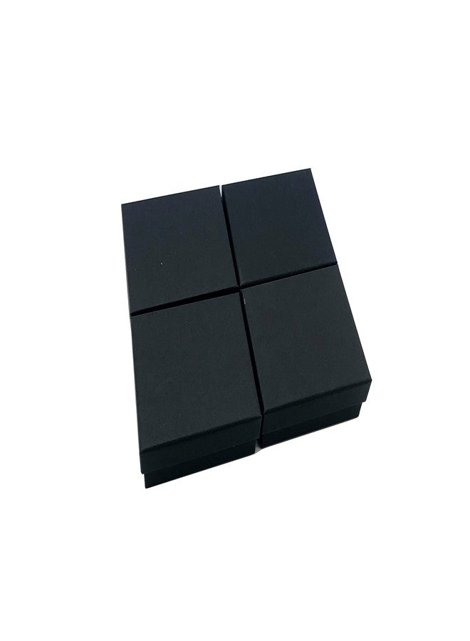 HomeImpel 20 Packs Cardboard Paper Jewelry Boxes, 3.54 x 2.76 x 1.18 Inches, Rectangle Jewelry Boxes Cotton Filled, Earring Pendant Necklace Gift Boxes (Black) - Image 4