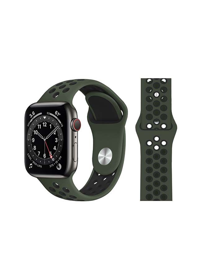 NIBEMINENT Replacement Band For Apple Watch Series 6/SE/5/4/3/2/1 Army Green