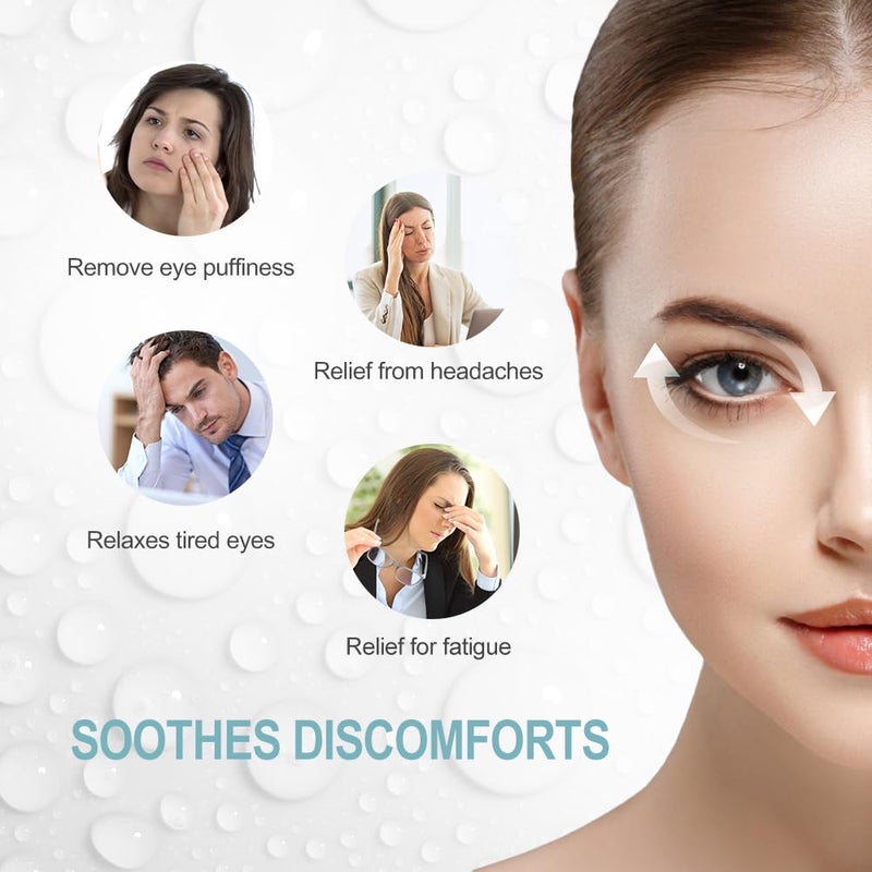 NEWGO Cooling Eye Mask for Puffy Eyes, Cold Eye Mask Eye Ice Pack for After Eyes Surgery, Tension Stress Relief, Itchy Eyes, Headaches, Dark Circles - Blue (Blue-2Pack) - Image 2