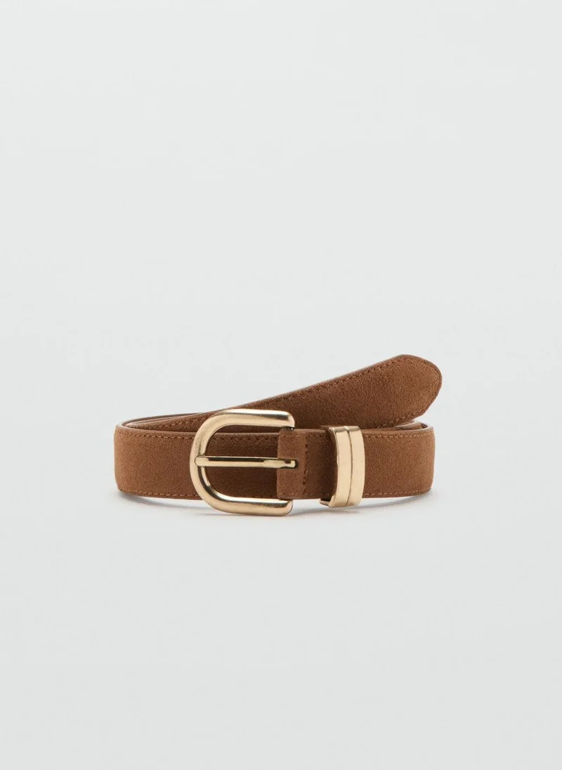 مانجو Suede leather belt