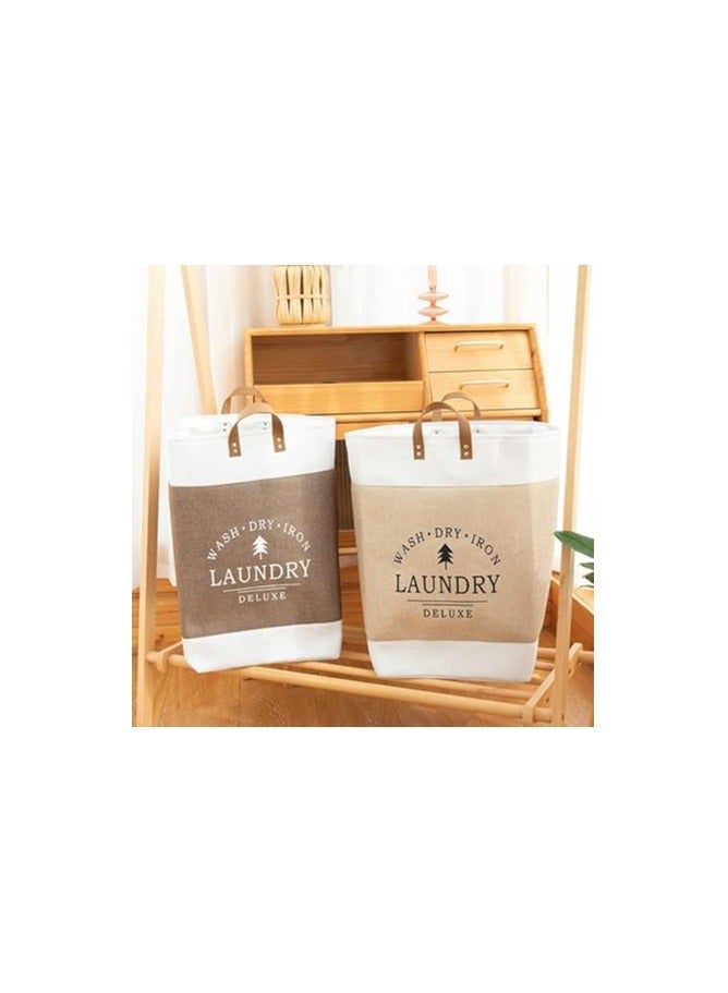 1pc Large Capacity Foldable Laundry Hamper with EVA Material - Durable Storage Basket with Handles for Clothes, Toys, Home Organization - Image 5