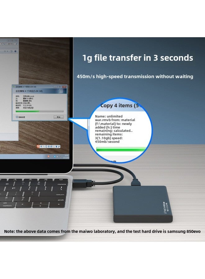 Mobile Hard Disk Box 2.5 "SATA To USB3.0 Hard Disk External Box Notebook Computer Drive-free Slide Cover-Color:K2568 2.5-inch SATA Hard Disk Box-no Standard  - Image 5