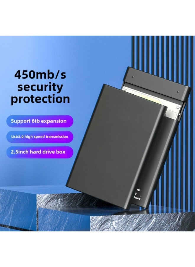 Mobile Hard Disk Box 2.5 "SATA To USB3.0 Hard Disk External Box Notebook Computer Drive-free Slide Cover-Color:K2568 2.5-inch SATA Hard Disk Box-no Standard  - Image 1