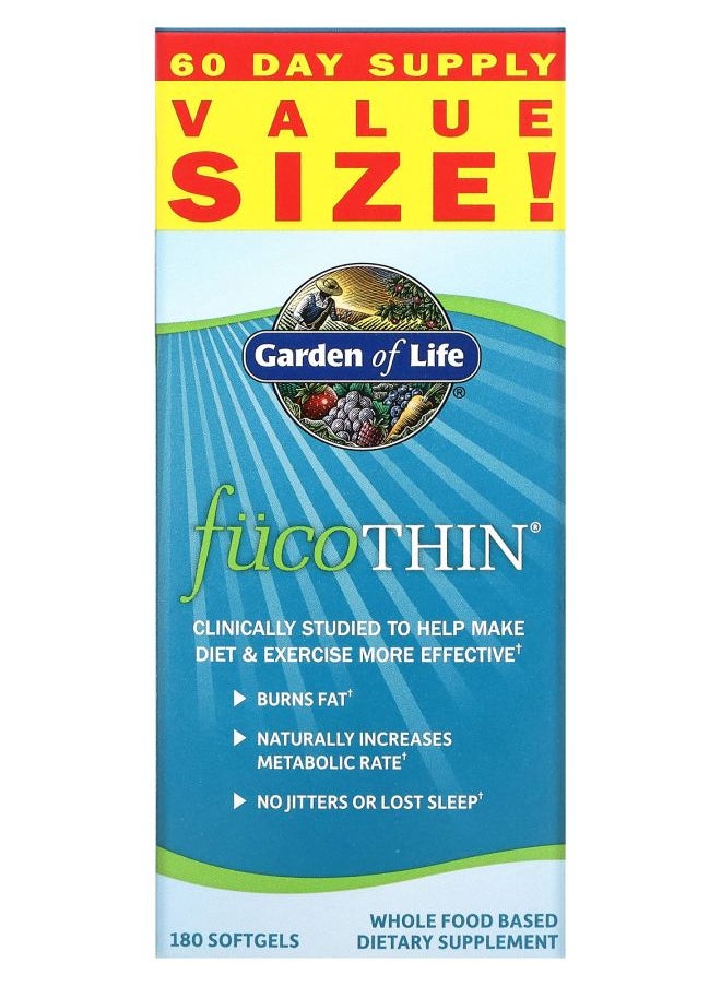 Garden of Life FucoThin 180 Softgels 