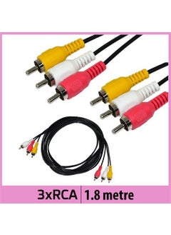 Ti-mesh 3RCA Audio/Video Cable - 1.8M 