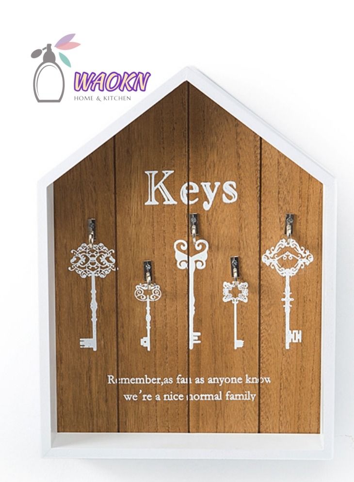 WAOKN Key Holder Box Brown - Image 1