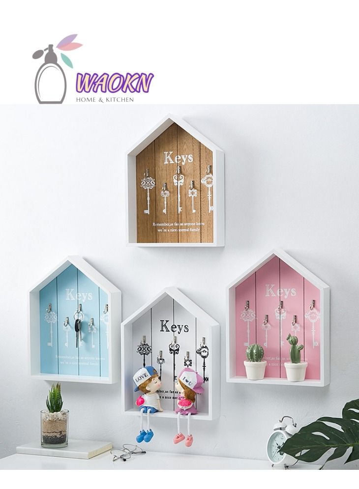 WAOKN Key Holder Box Brown - Image 4