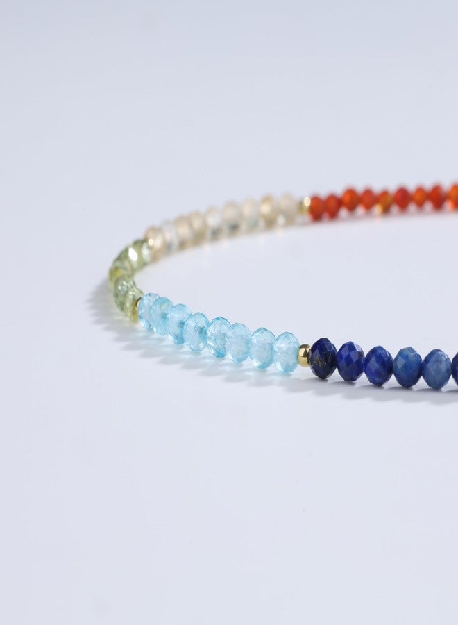 COAI Beaded Anklet for Women, 7 Chakra Waterproof Anklet for Women - Image 4
