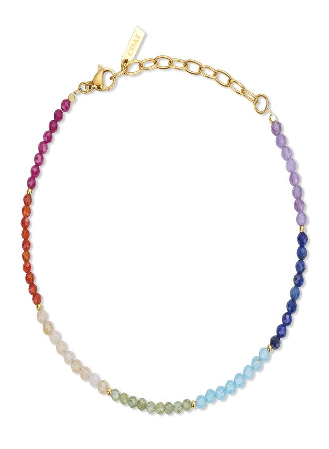 COAI Beaded Anklet for Women, 7 Chakra Waterproof Anklet for Women - Image 1
