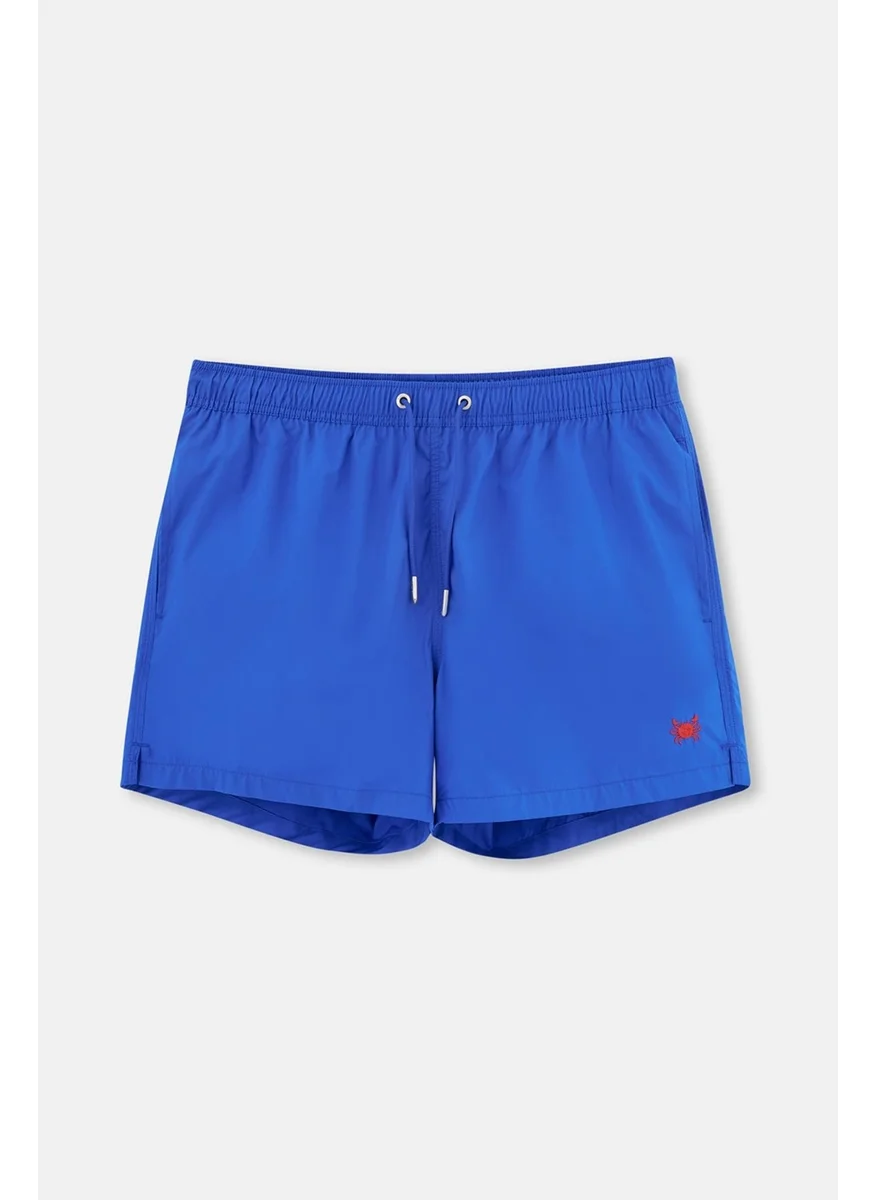 داجي Blue Embroidered Short Shorts