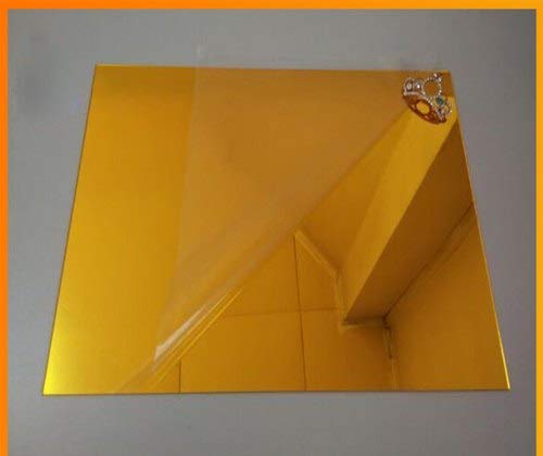 Clear Design Acrylic Golden Silver Sheet 3MM Mirror Finish Golden Mirror 12x18 inch