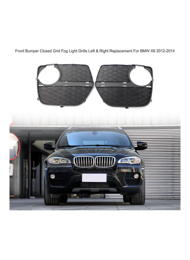 Loquat 2-Piece Replacement Front Fog Lamp Cover For BMW X6 E71 2012-2014 - Image 3