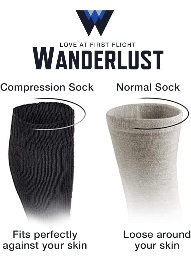 Wanderlust Travel Compression Socks - Support Stockings