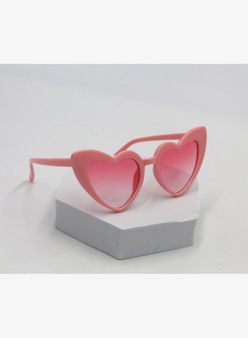 D'Daniela Athena Glasses and Bow Barrette Ponytail Set For Babies and Girls - Baby Pink - Image 2