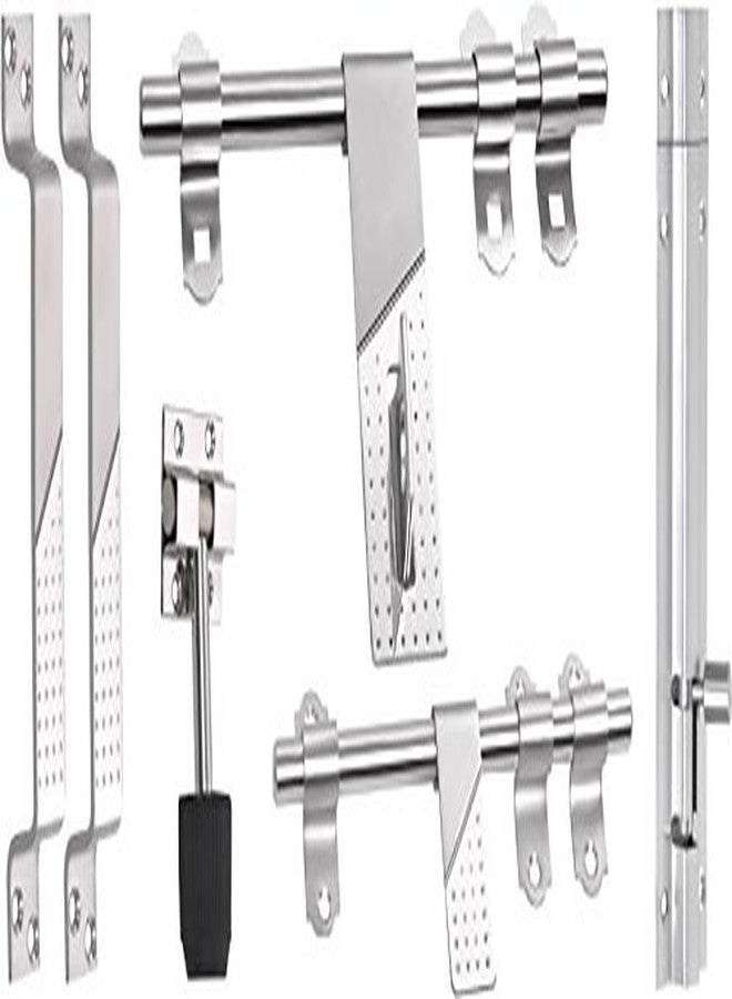 SAIFPRO Stainless Steel Door Kit, Silver - Image 1