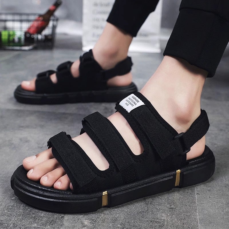 Sandals Men'S Summer Cyber Popular Casual Boys Sports Vietnam Driving Sandals Men'S Soft Sole Beach Shoes - Image 1