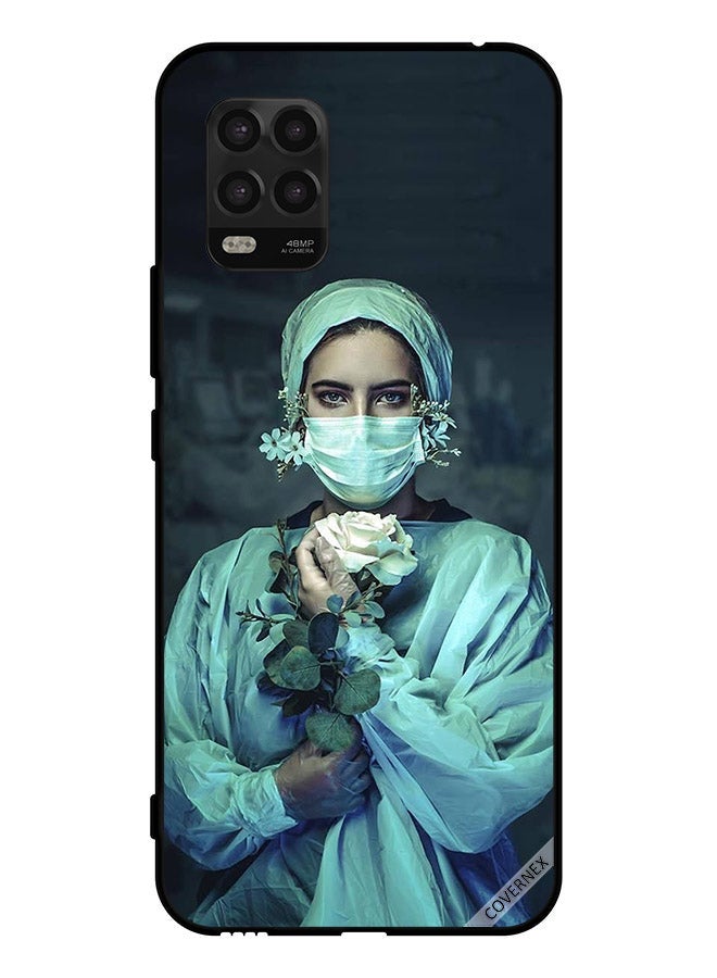Covernex Protective Case Cover For Xiaomi Mi 10 Lite 5G Nurse Holding Flower - Image 1