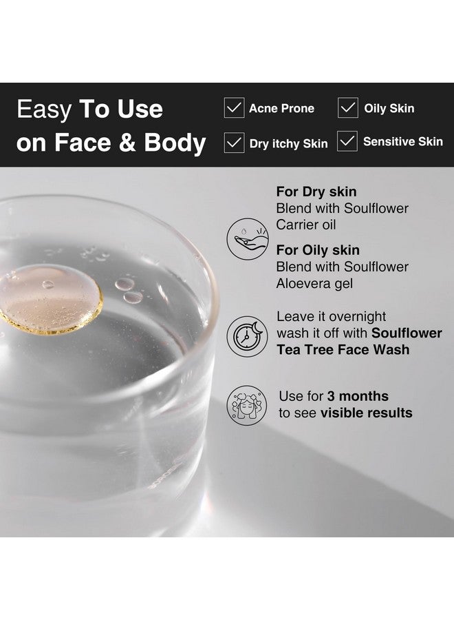 Soulflower Organic Tea Tree Essential Oil For Skin Hair Face Acne Care Dandruff 22 Years Of Worldwide Trust Ecocert Certified Organic 100% Pure Natural Undiluted Therapeutic Grade 10Ml - Image 5