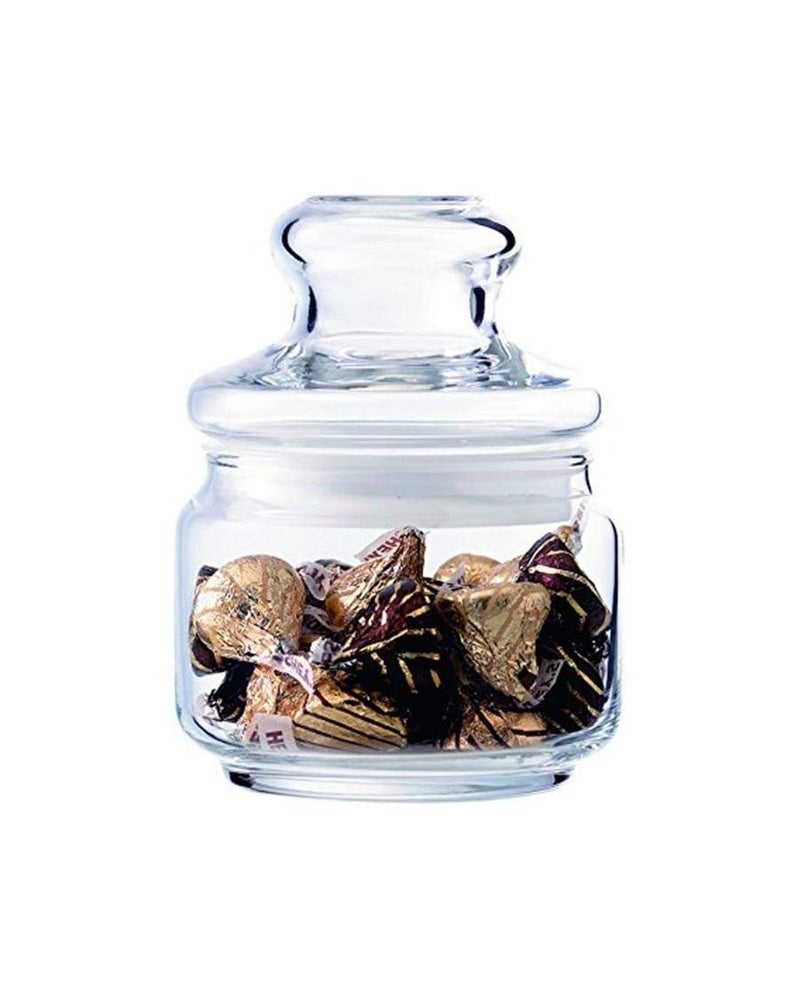 Ocean Ocean Pop Glass Jar with Lid Set of 6 Pcs, 325 ml, Clear Soda Lime Container | Stylish & Durable Storage for Cookies, Snacks, Pickles, and More | Perfect for Home or Gifting on Special Occasions. 