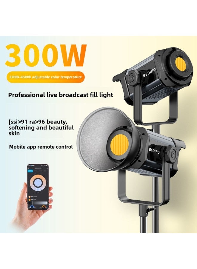 300W Live Light Supplementing Live Room Anchor With Goods Soft Light Photography Light Photograph Deep Throw Live Light Wholesale-Light Source Color:300w High-end Metal Two-color Temperature Single Lamp (standard Configuration) - Image 2