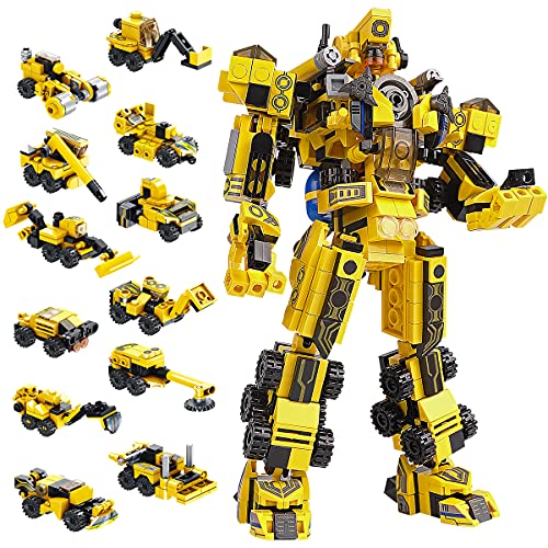 Sciencow Robot Building Toys for 6 7 8 9 10 11 12 13 14 Years Old Kids | 25-in-1 Construction Blocks Sets for Robot or Trucks, Christmas Birthday Gifts for Age 6-8 7-9 8-14 yrs Boys - Image 1