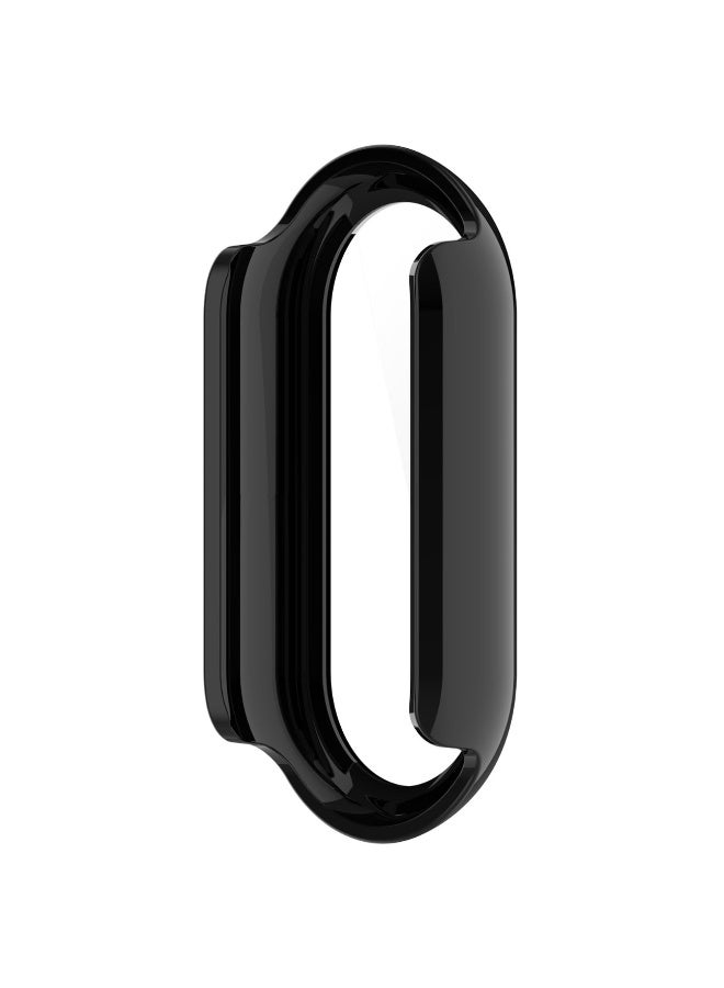 1Pcs Screen Protector Compatible with Xiaomi Band 10 Case Hard PC Protetcive Cover for Xiaomi Band 10 NFC Smartband (Black) - Image 3