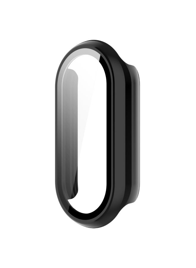 1Pcs Screen Protector Compatible with Xiaomi Band 10 Case Hard PC Protetcive Cover for Xiaomi Band 10 NFC Smartband (Black) - Image 2