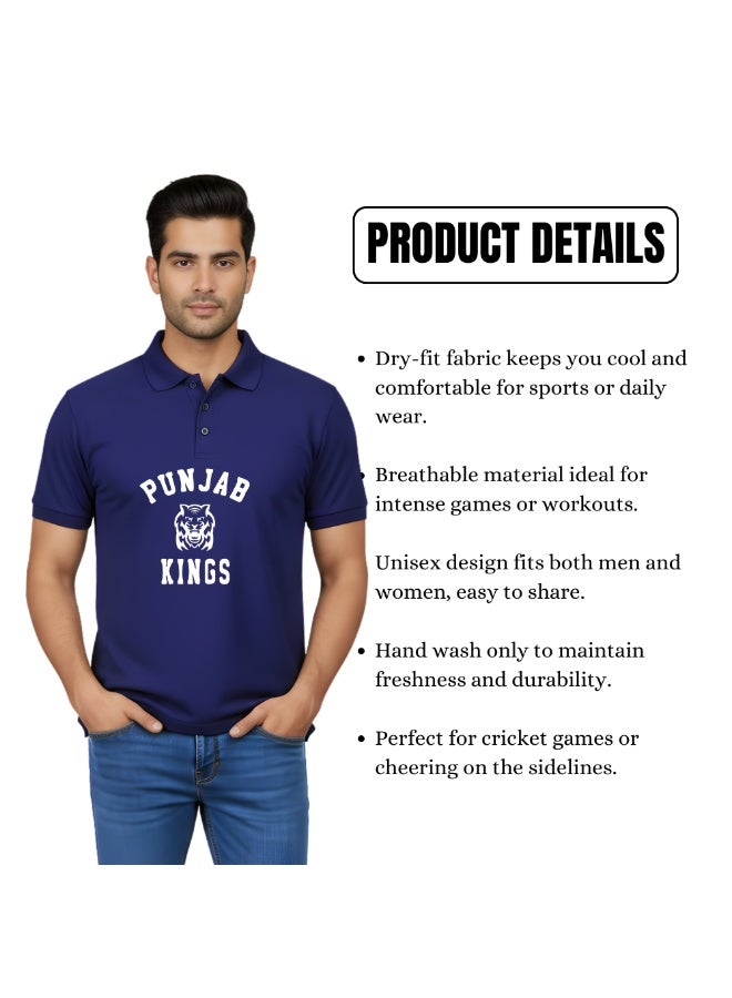Punjab  Cricket Jersey for Men - Dry-Fit T-Shirt for Men - Perfect for Punjab  Cricket Fans - Match Day - Image 4