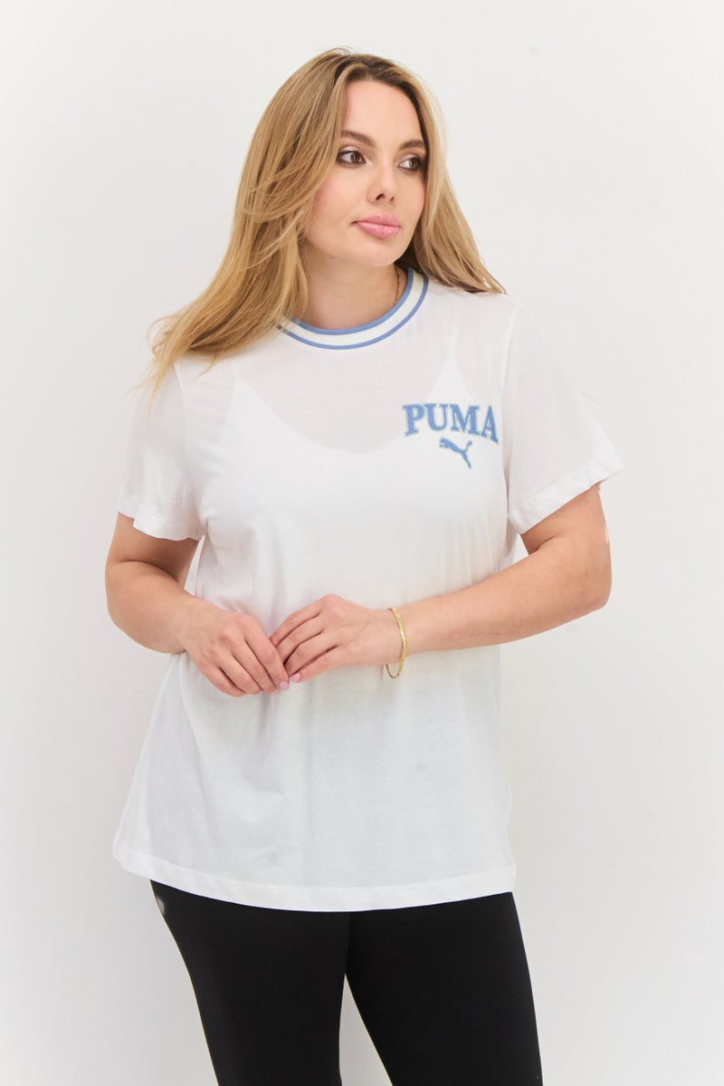 PUMA Women Sportswear Fit Short Sleeve Training Top, White - Image 1