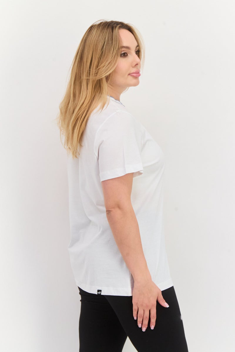 PUMA Women Sportswear Fit Short Sleeve Training Top, White - Image 3