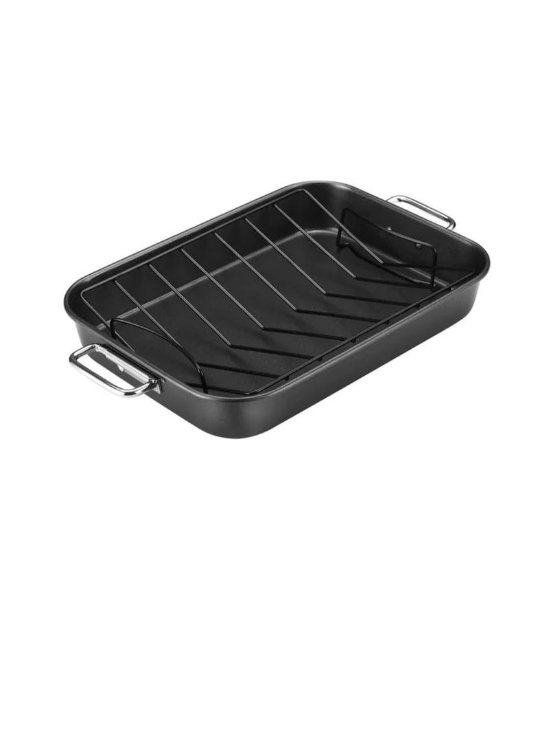 Generic - Roasting tray with grill rack, movable grid, practical design for cooking and grilling OM - Image 1