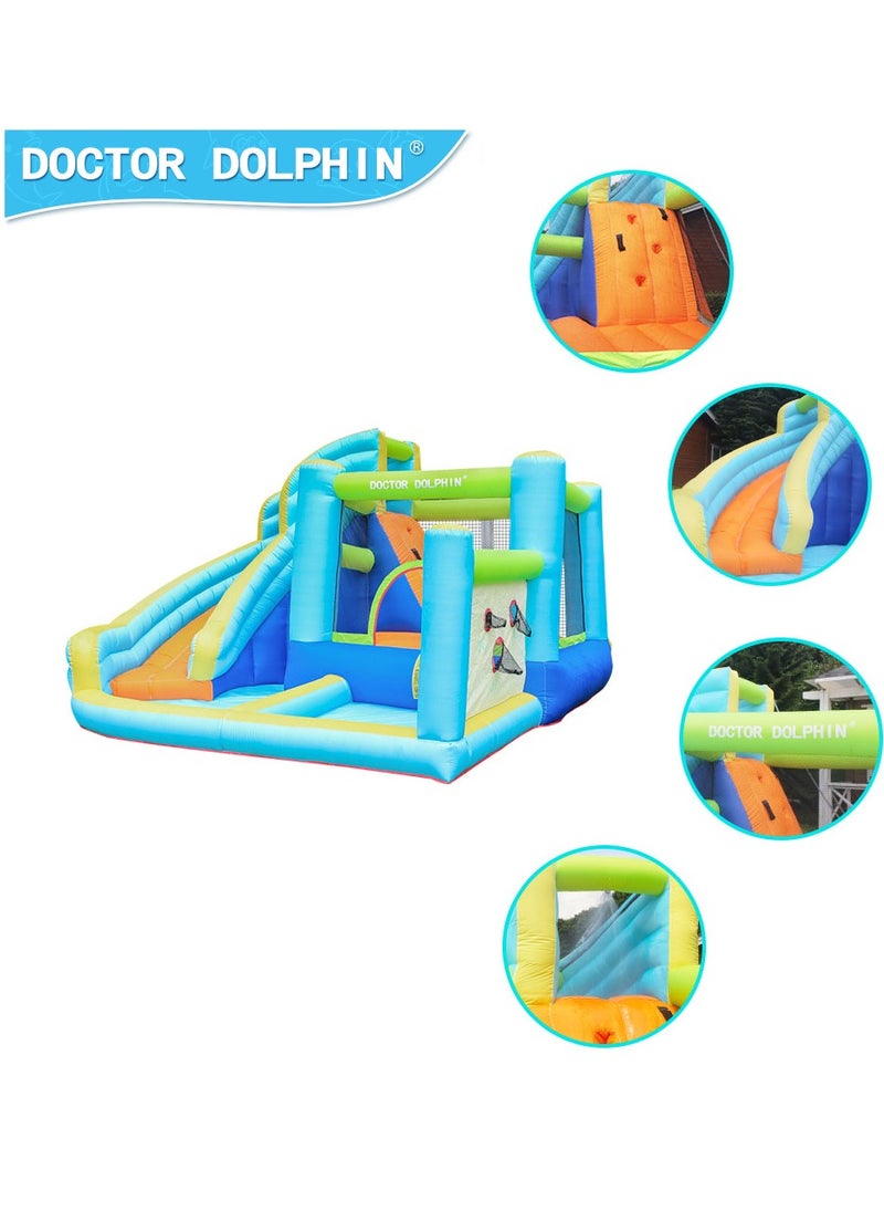 doctor dolphin Doctor Dolphin Inflatable Bounce House with Bouncers Slide Toddler Ball Pit Bouncy Play House 73003  - Image 4