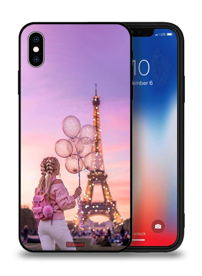 Tolwak Apple iPhone XS Protective Case Girl Holding Balloons - Image 1